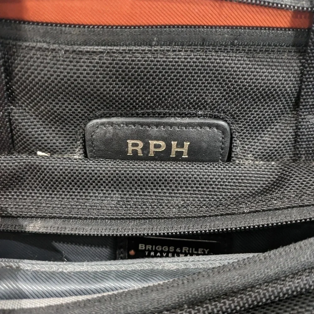Briggs Riley Black Nylon Briefcase Laptop‎ Bag Business Travel Messenger